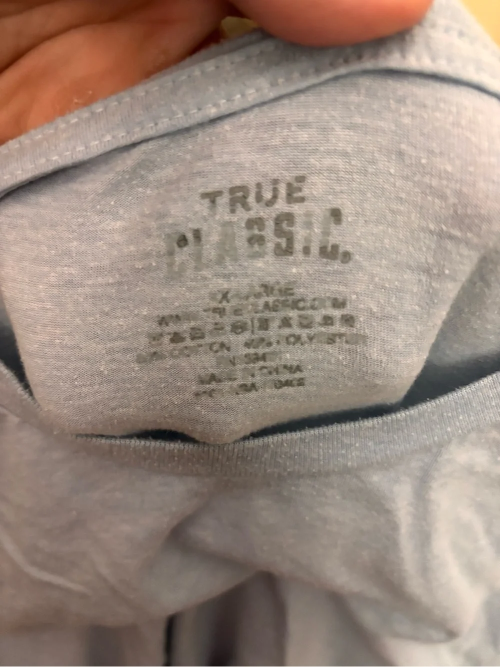 True classic men’s T-shirt XXL lot of 3 - light blue